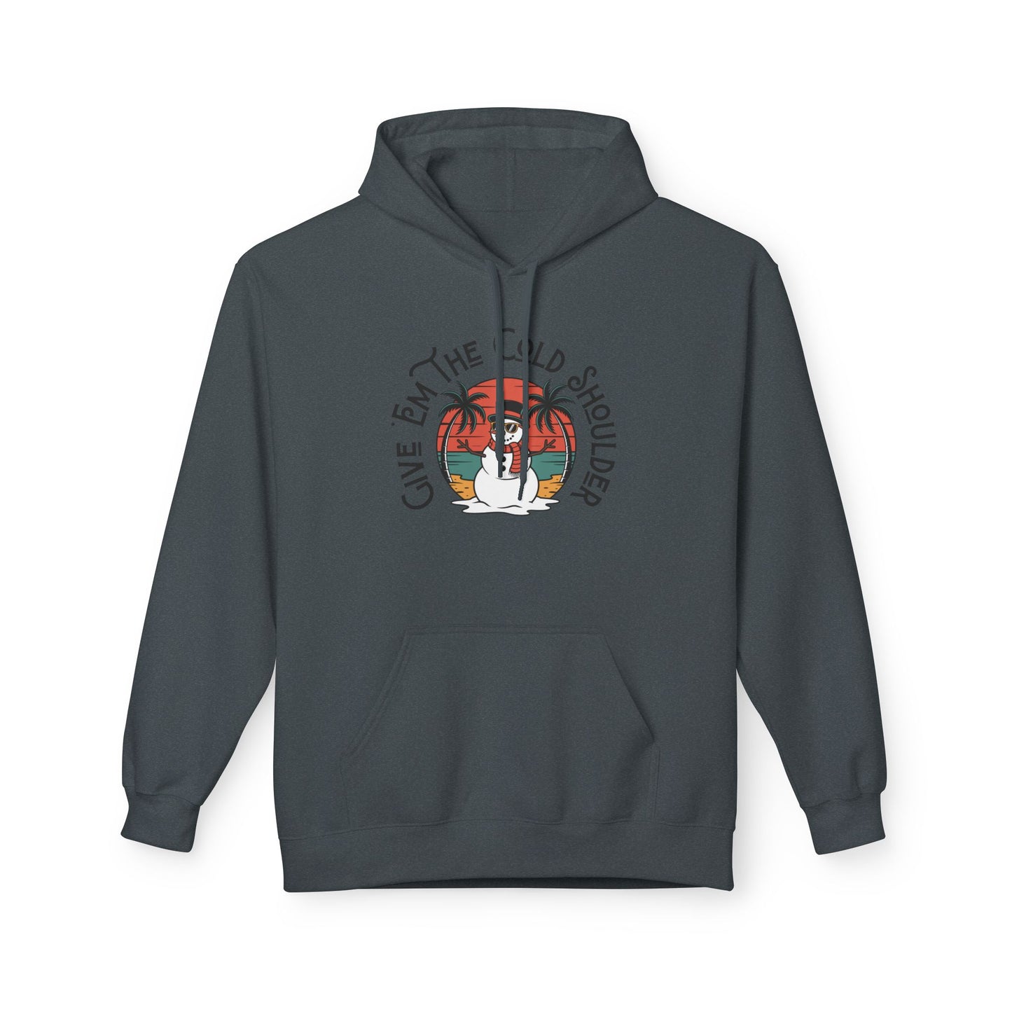 Cold Shoulder Fleece Hoodie