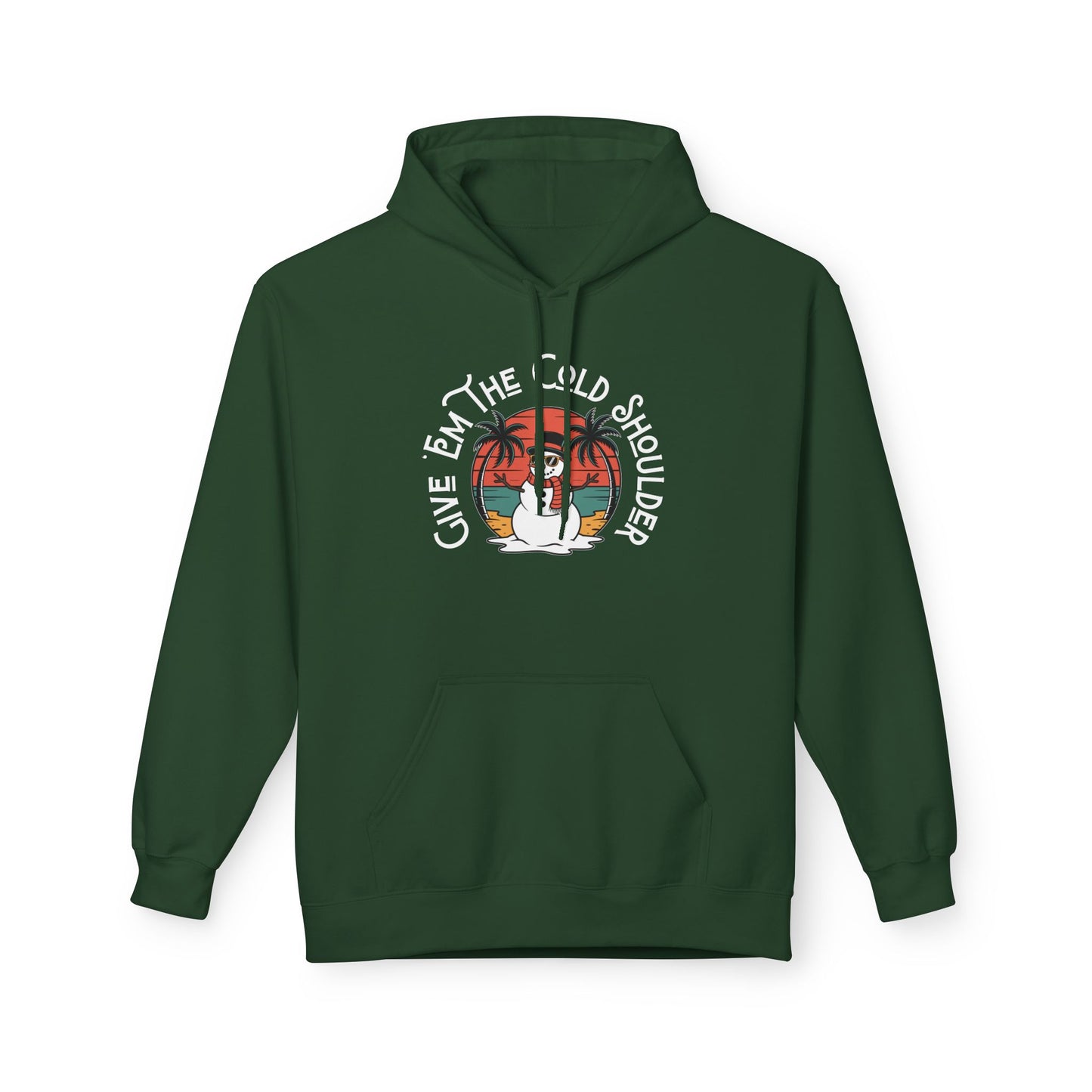 Cold Shoulder Fleece Hoodie