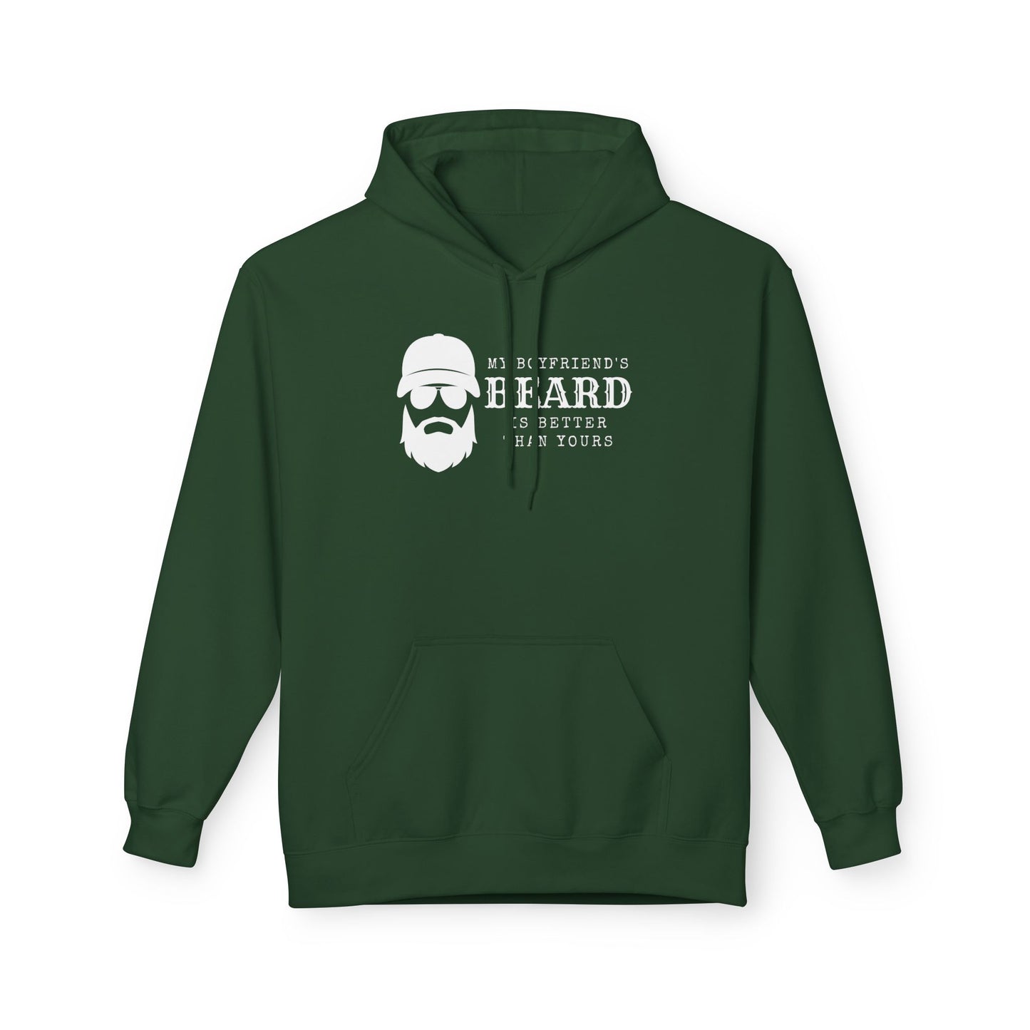 My Boyfriend's Beard Fleece Hoodie
