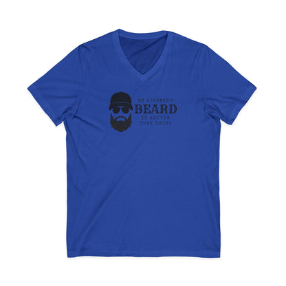 My Husband's Beard V-Neck T-Shirt