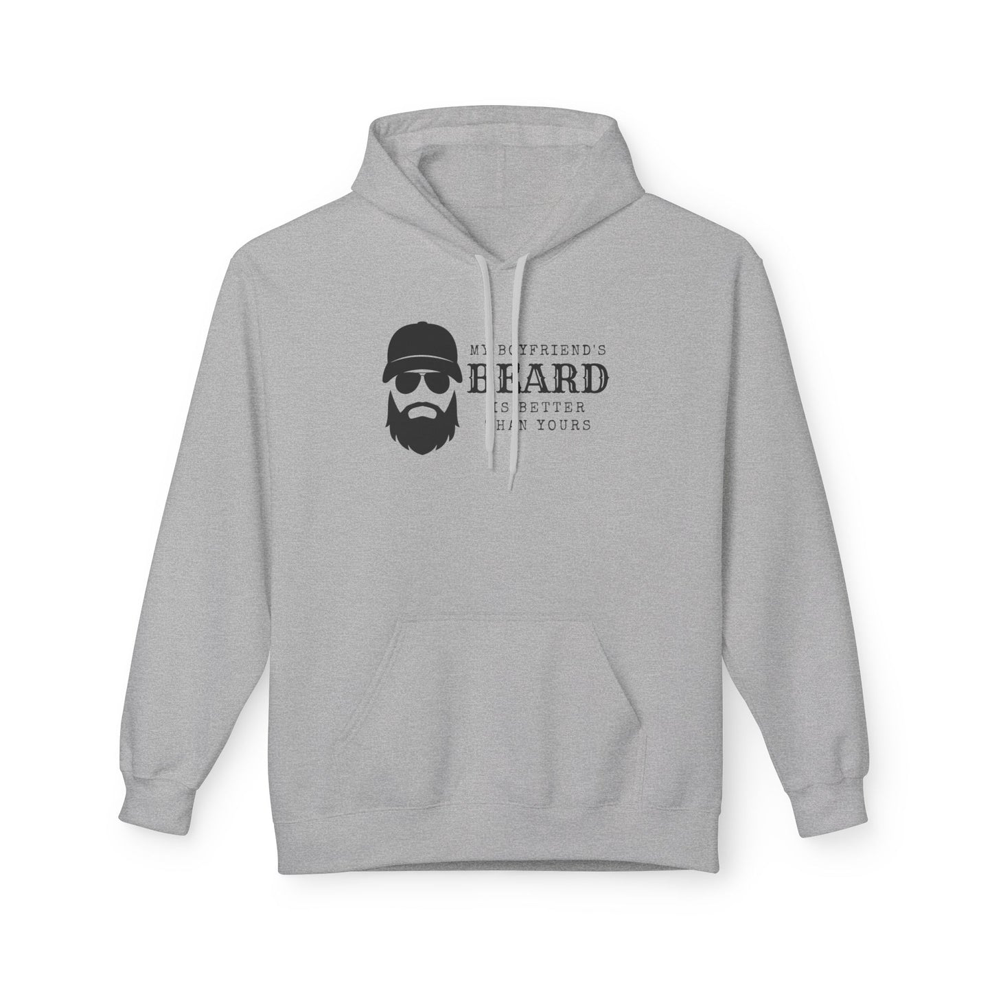 My Boyfriend's Beard Fleece Hoodie