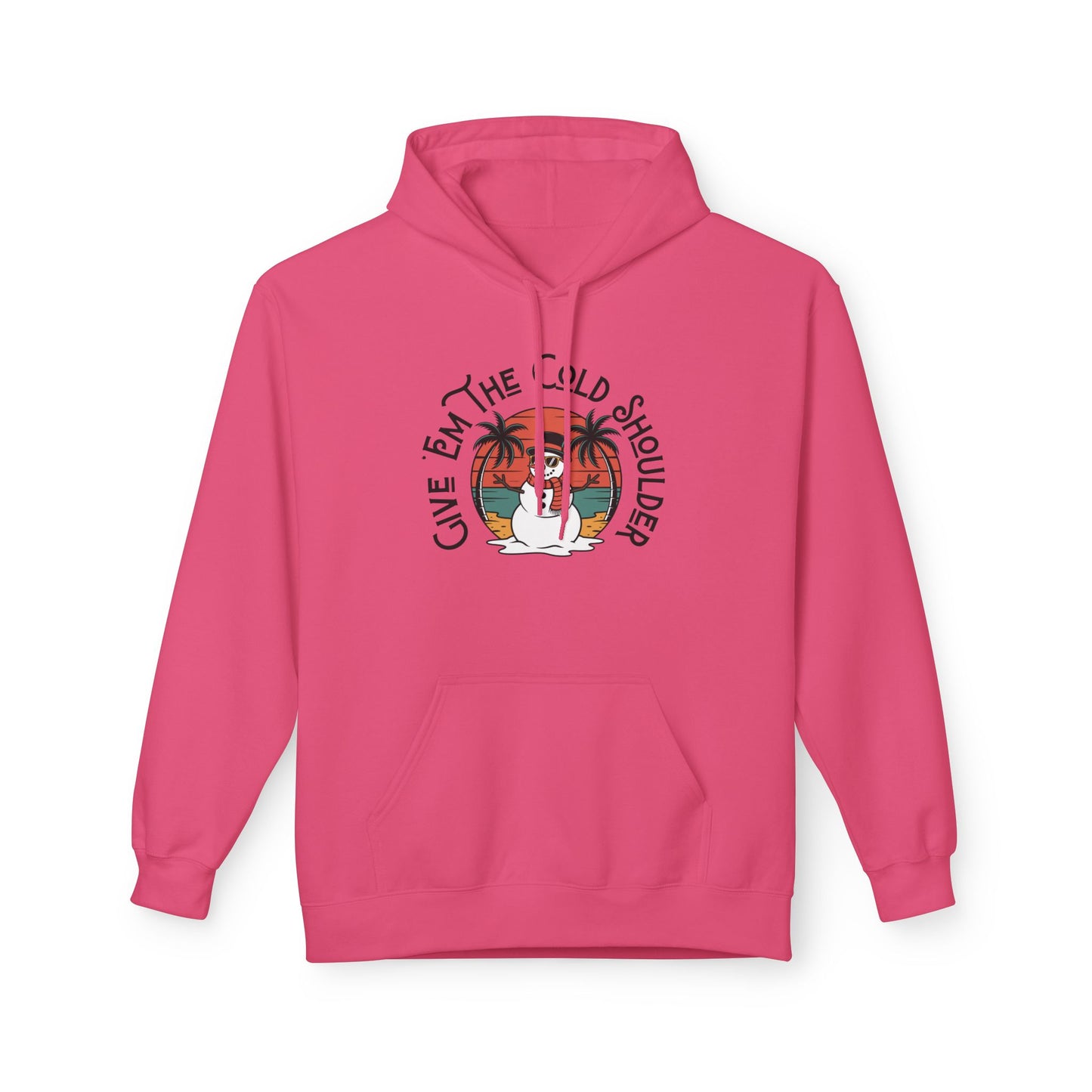 Cold Shoulder Fleece Hoodie