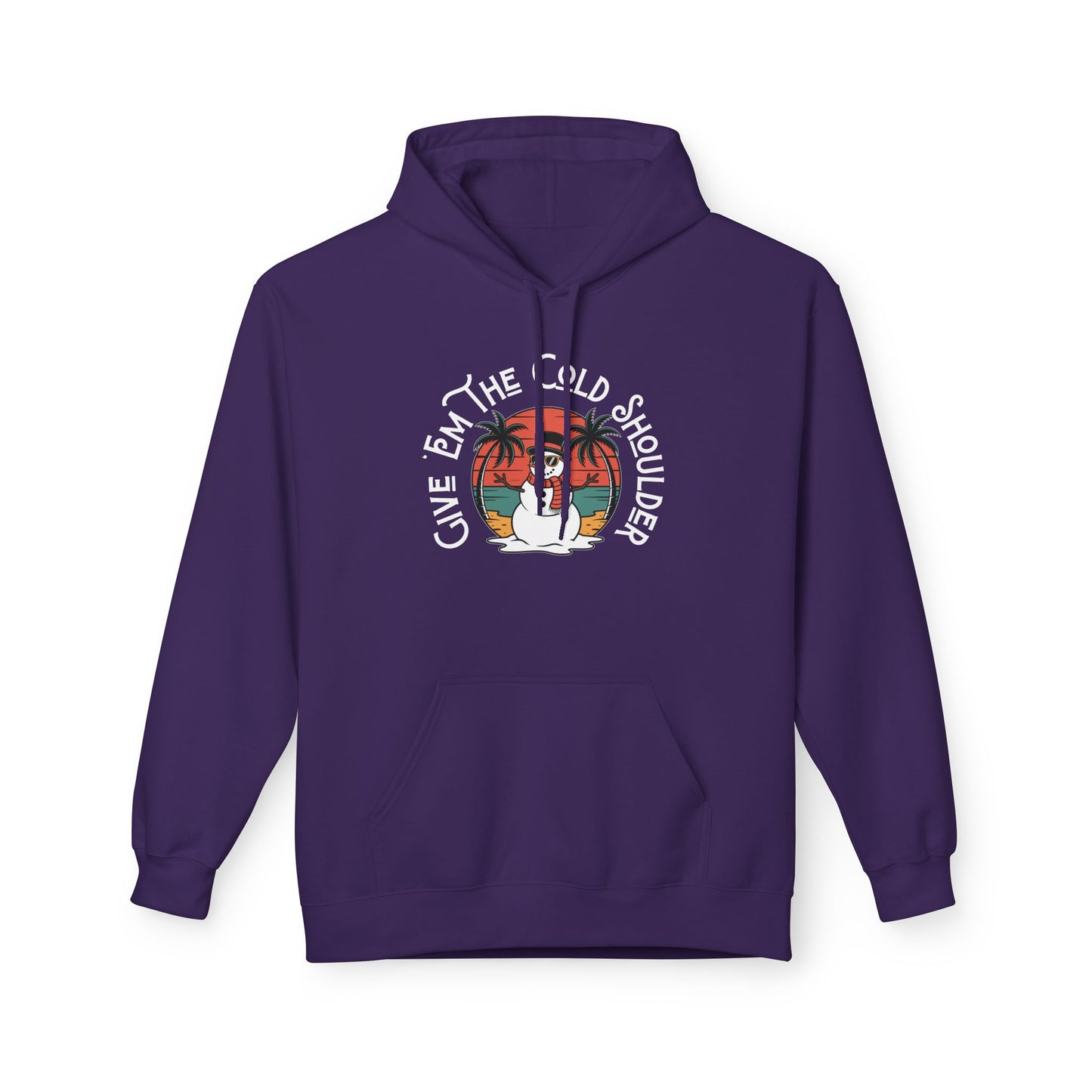 Cold Shoulder Fleece Hoodie